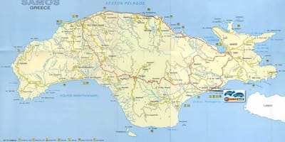 地图，希腊萨摩斯