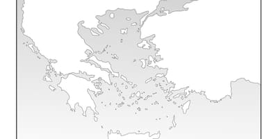 古希腊空白的地图