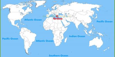 希腊在世界地图上