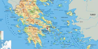希腊地图上的位置