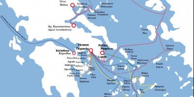 希腊船的地图